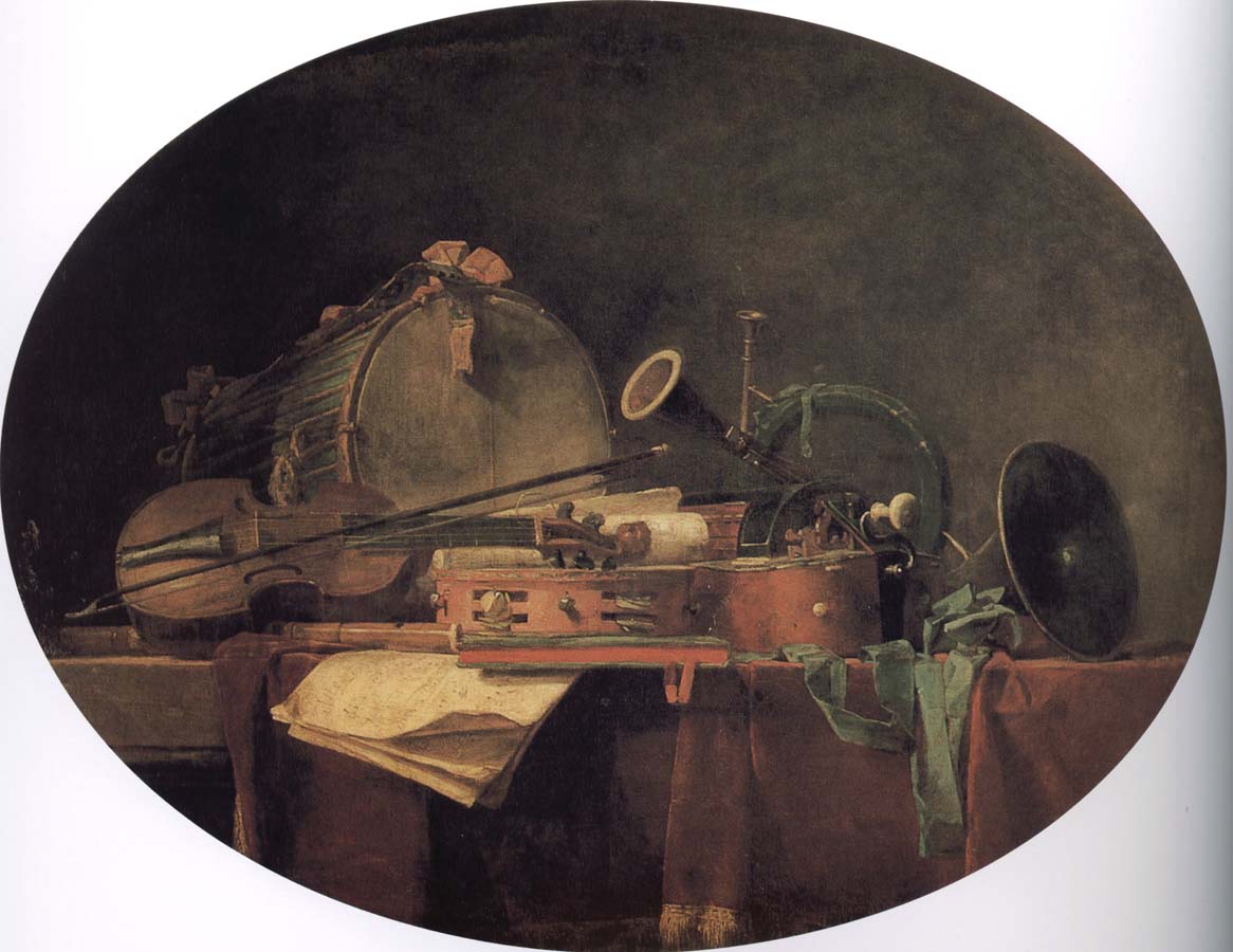 Jean Baptiste Simeon Chardin Folk instruments